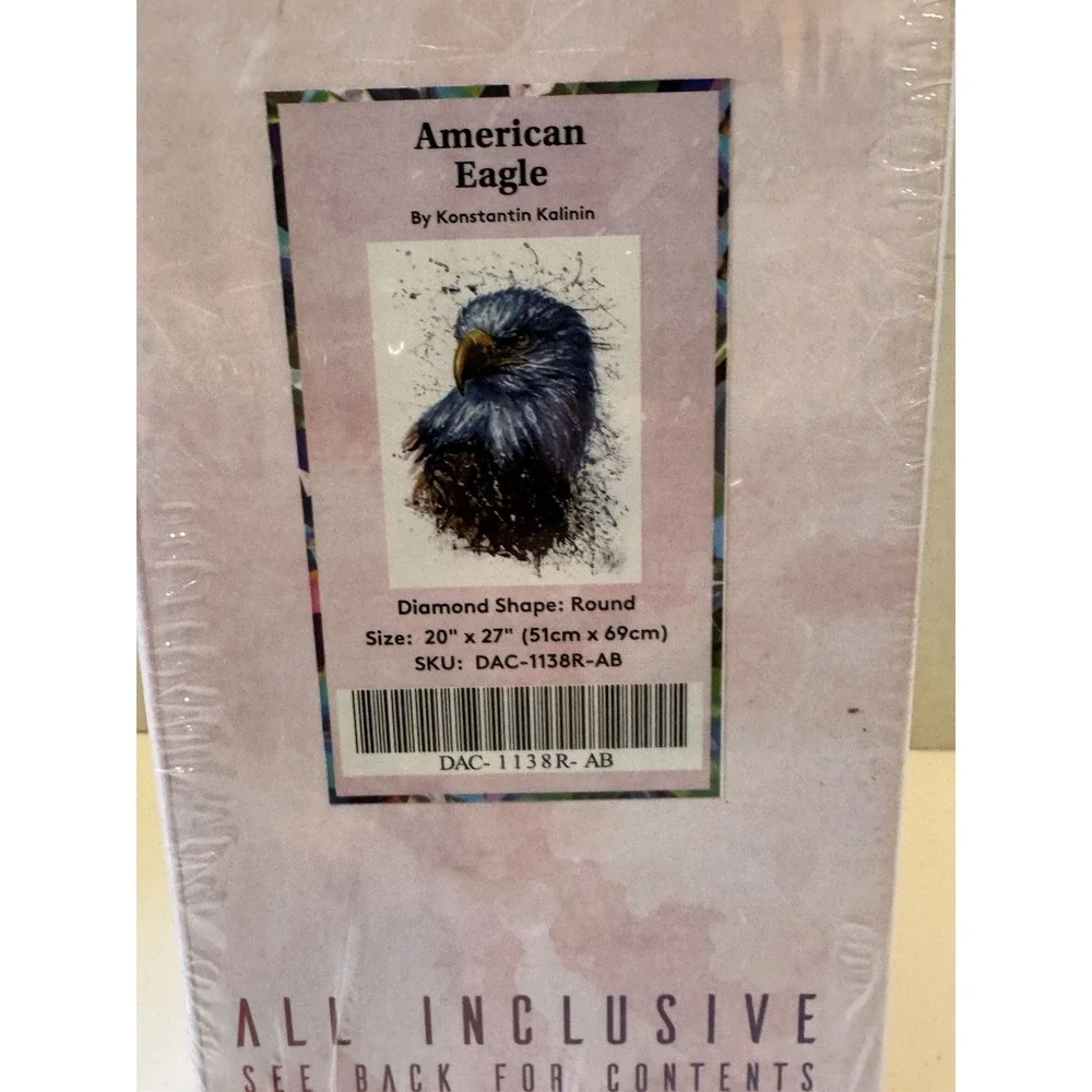 RARE SEALED LARGE Diamond Art Club Round Diamonds~American Eagle 20